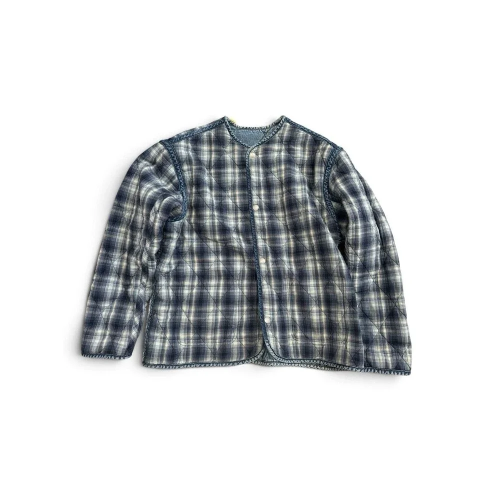 Levis NWT Lodi Liner Reversible Blanket Lined Chore Denim Coat Quilted M